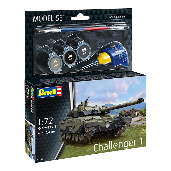 Revell Katonai Jármű Model Set Challenger 1 Méretarány 1:72 Rev63365