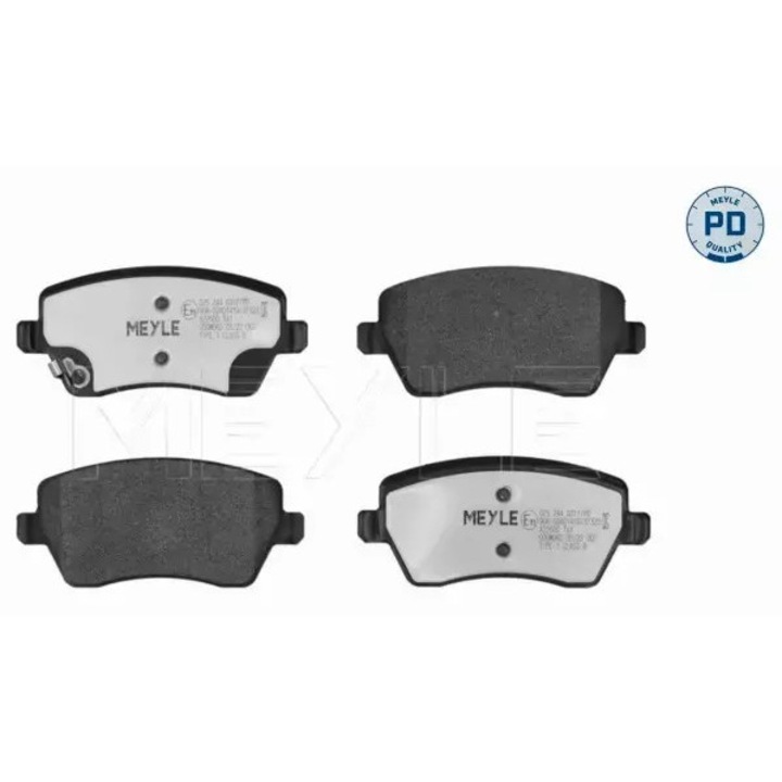 Fékbetét készlet, MEYLE, Opel Agila 07-, Swift 05-, Splash, 116,4x52,5x17,3 mm