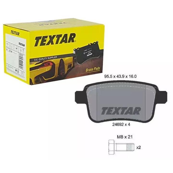 Fékbetétek, Textar, Mercedes Citan 1.2-1.5 CDI 12-hez