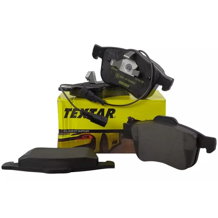 Textar fékbetétek, első, személygépjárműhöz, 156,3x71,5mm, 2,1kg, 2 kopásjelzővel, 159 1,9JTD -07