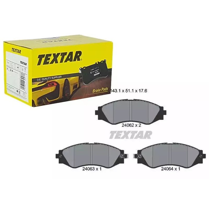 Ruville fékbetétek Chevrolet Leganza/Epica/Evanda modellekhez, 143,1x51,1x17,6mm