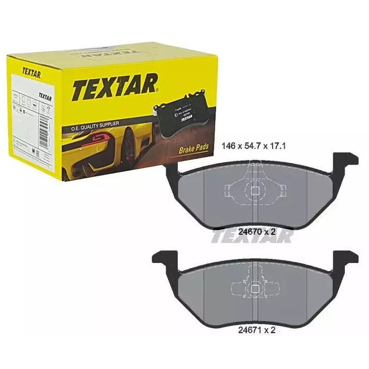 Ruville fékbetétek Fordhoz, Mazdához, 146x54,7x17,1mm, szett