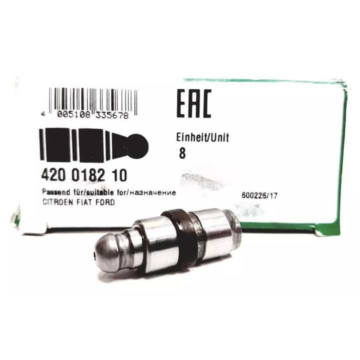 Autóalkatrész, INA, szelepemelő, 33,4x12mm, személy- és haszongépjárművekhez