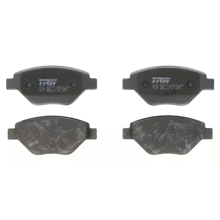 TRW fékbetét készlet, Renault Megane 02- 1,4-hez, 54,3x122,9x18,3mm