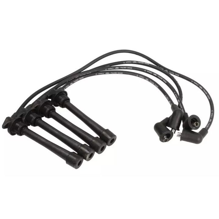 Високоволтови кабели Beru, комплект от 4 броя, Hyundai Coupe RD 2.0, 502x577x657x777мм