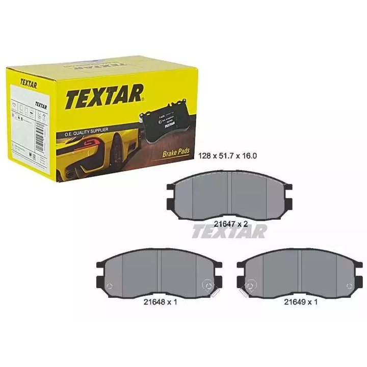 Fékbetétek, Textar, Mitsubishi Galant 92-/96-/Eclipse -99/Space Wagon-hoz