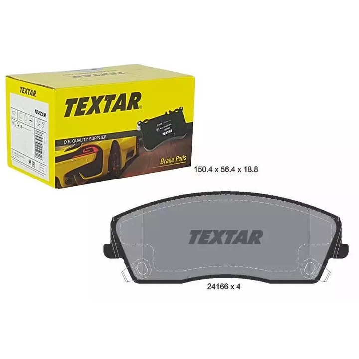 Fékbetétek, Textar, Dodge Challenger 3,5-5,7-hez