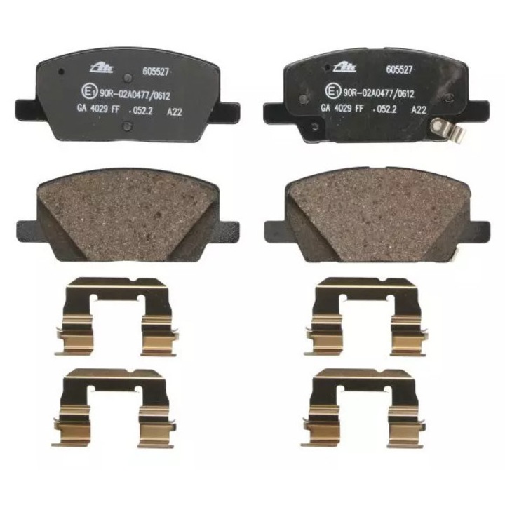 ATE fékbetétek, 19.3mm, 140.6x59.6mm, Opel Mokka 1.4-1.8 12-hez