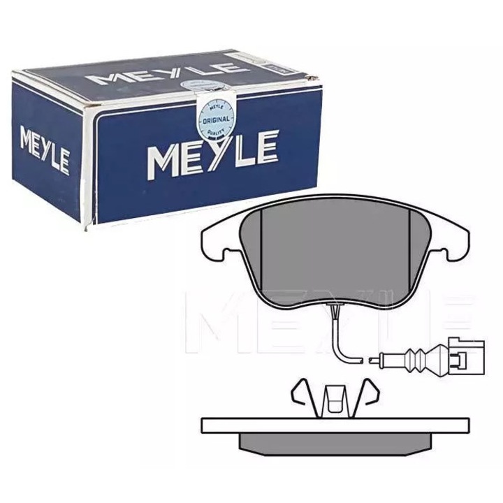 Placute de frana, MEYLE, pentru VW Tiguan 07-/Sharan 10-, cu senzor, 155,1x67mm