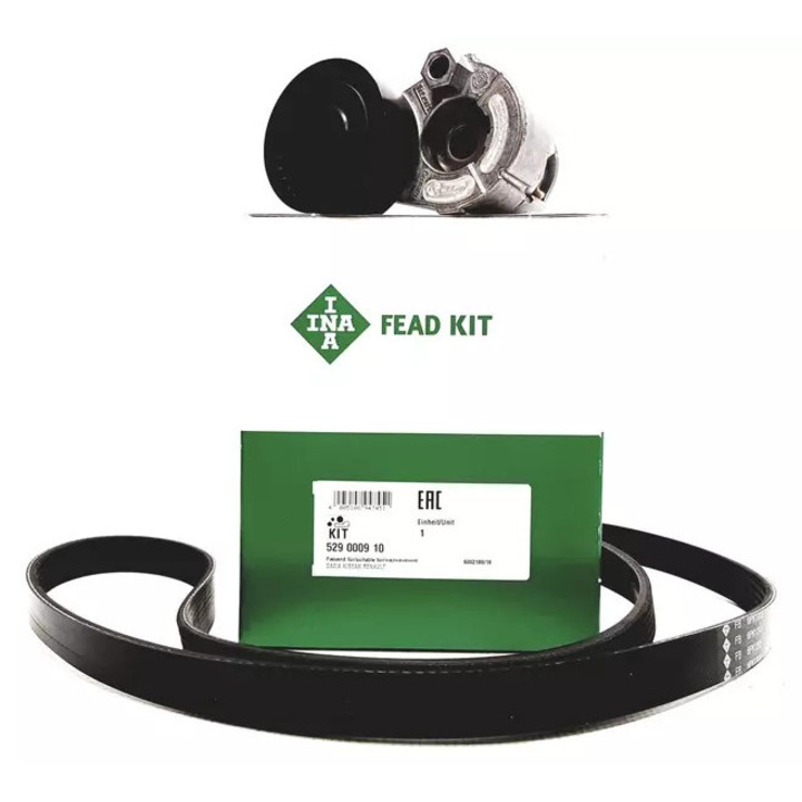 RENAULT 1,4/1,6 ékszíj készlet, INA, 1203mm, 6 borda, benzin/dízel