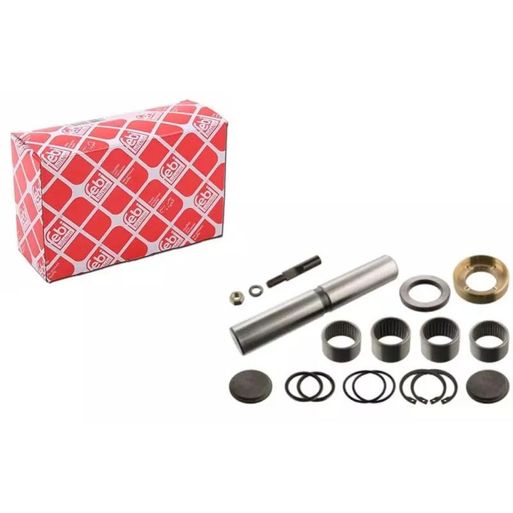 FEBI kormánymű javító készlet, 186x30mm, csapággyal, Mercedes 709-817-hez, jobb oldal