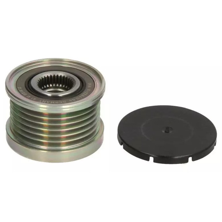 Autóalkatrész, INA, generátor szabadonfutó, 6 borda, 40mm, 48,7x17mm