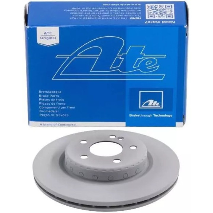 ATE szellőztetett féktárcsa, 300x22mm, 5 lyukú, autókhoz, csavarokkal, P minőség