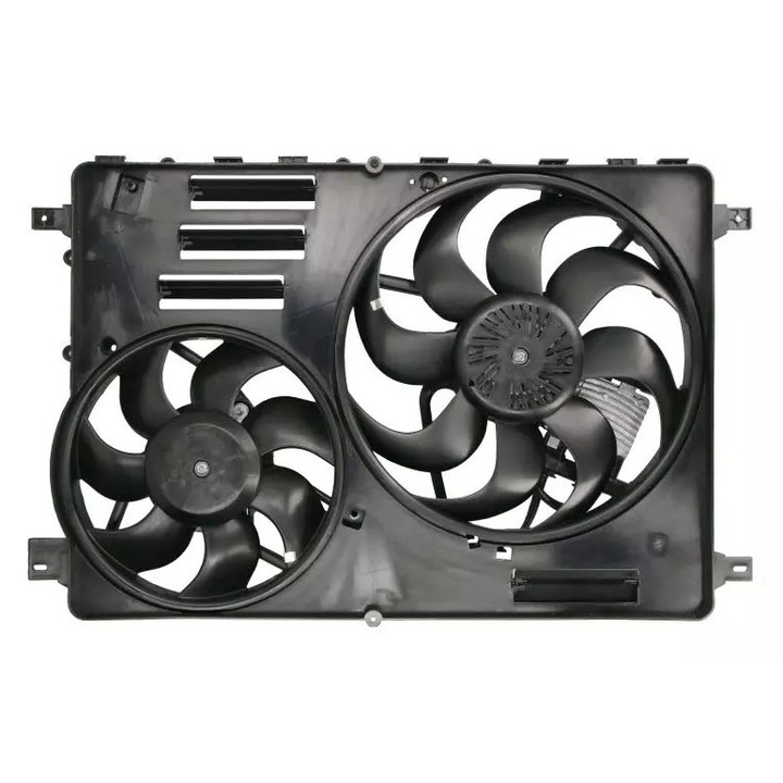 NRF dupla hűtőventilátor kerettel, Volvo S60/V70/XC60 2.0/2.4D 08-> modellekhez