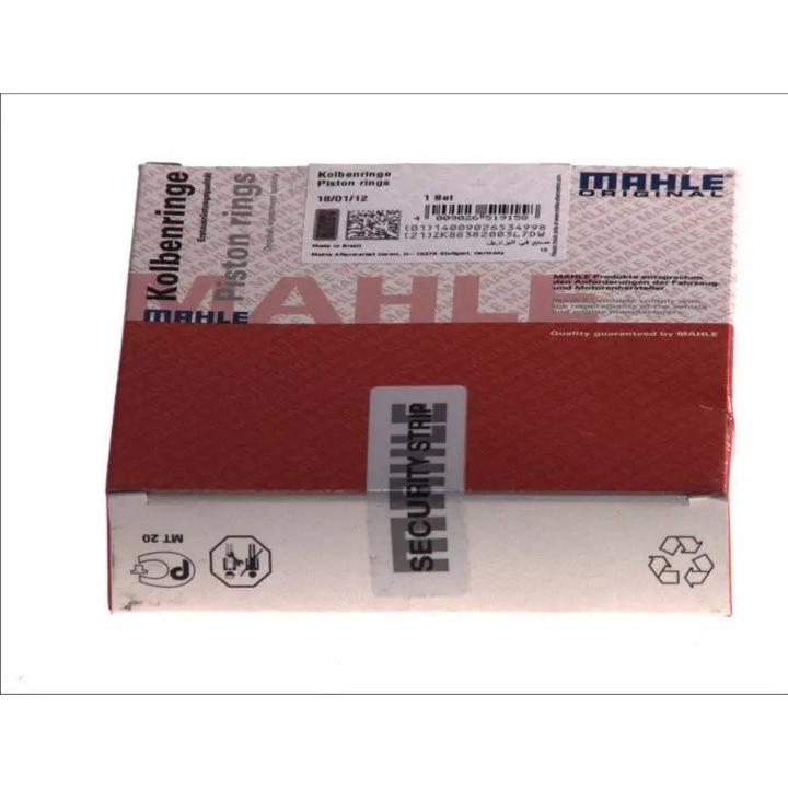 MAHLE Dugattyúgyűrűk MERCEDES W124-hez