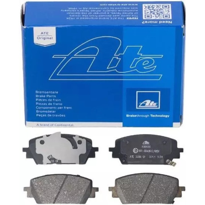 ATE féktárcsa készlet Kia Sorentohoz, 154,2x63,5x17,8mm, akusztikus kopásjelzővel, első