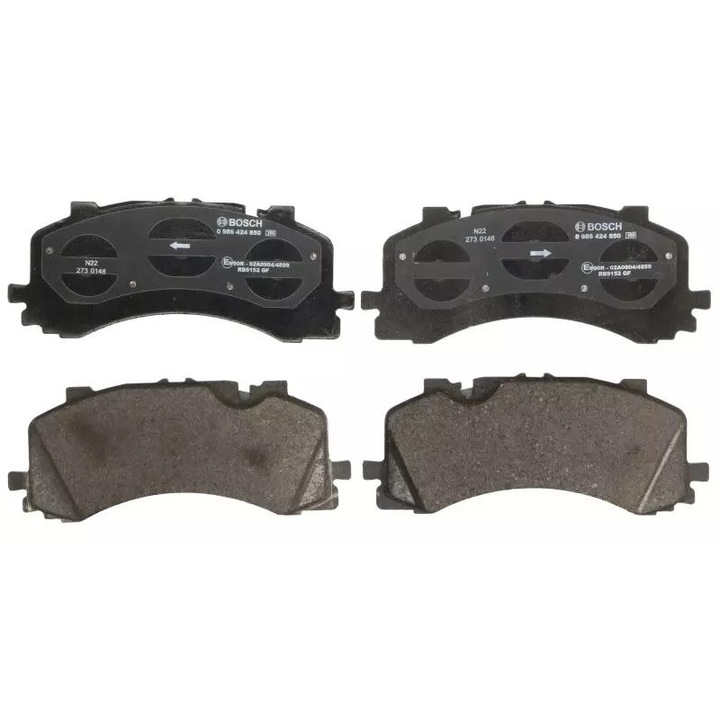 Bosch fékbetétek Audi A6/A7/A8/Q7/Q8 2,0-4,0 TDI Quattro-hoz, 16,9mm x 214,1mm x 88,1mm