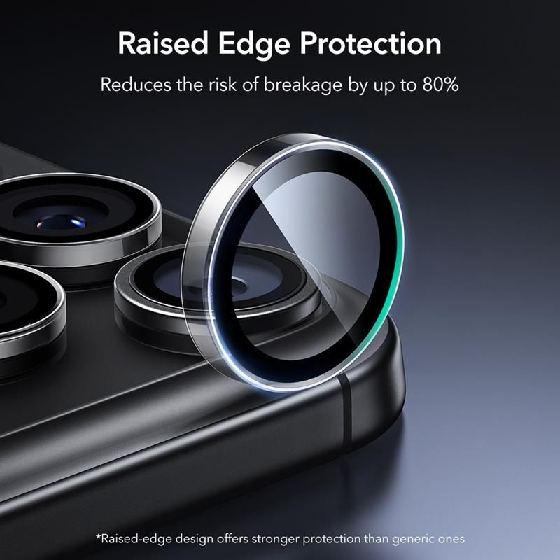 Protectie sticla securizata camera foto ESR Armorite compatibila cu iPhone 14 Pro / Max / 15 Pro / Max / 16 Pro / Max/ 17 Pro / Max, Clear