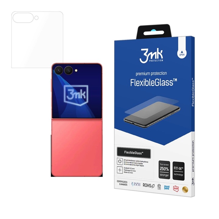 Hibrid üveg 3MK FlexibleGlass Samsung Galaxy Z Flip7 készülékhez