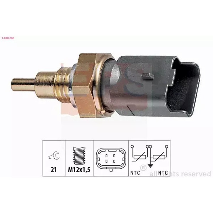 Hűtőfolyadék hőmérséklet érzékelő, EPS, M12x1,5