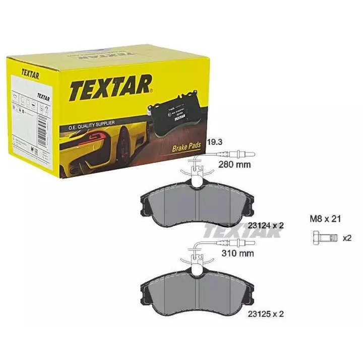 Fékbetétek, Ruville, Citroen Berlingo/Partnerhez, 129,7x56x19,3mm, szett