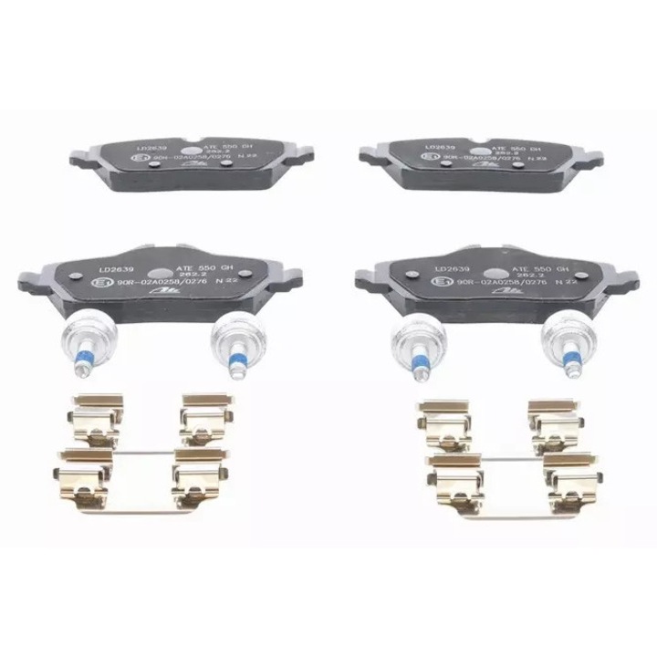 Спирачни накладки комплект ATE за BMW i3 Electric, 131,3x53,2x13,5мм, 4 болта, керамика