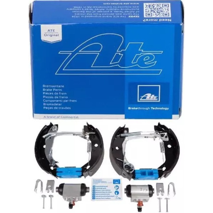 ATE komplett fékpofakészlet fékhengerekkel, 180x42mm, autókhoz