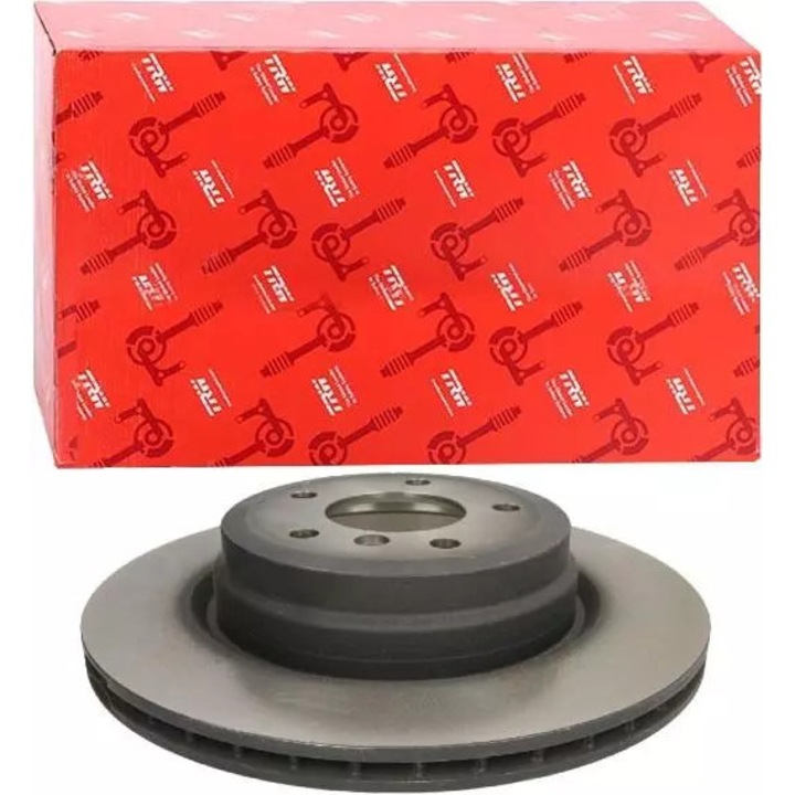 TRW féktárcsa, szellőztetett, 336x67mm, 5 lyuk, fekete, személygépkocsikhoz