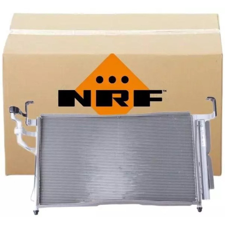 NRF klímakompresszor, szárítóval, 685x395x16mm, 14,2mm, 9,5mm, személygépjárművekhez