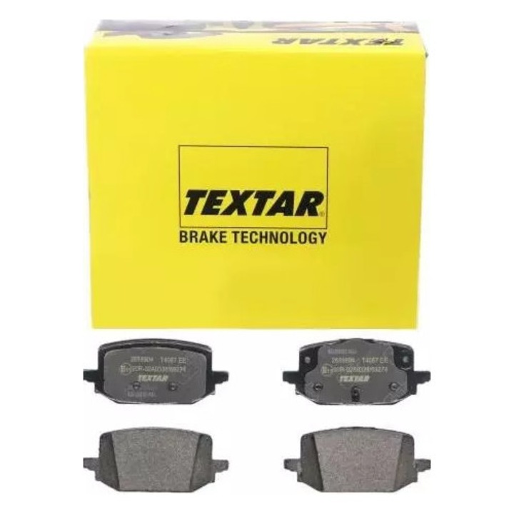 Fékbetét készlet Renault Kangoo, Textar, 1,3/1,5 DCI, 102,3x45,7x17,8mm, hátsó