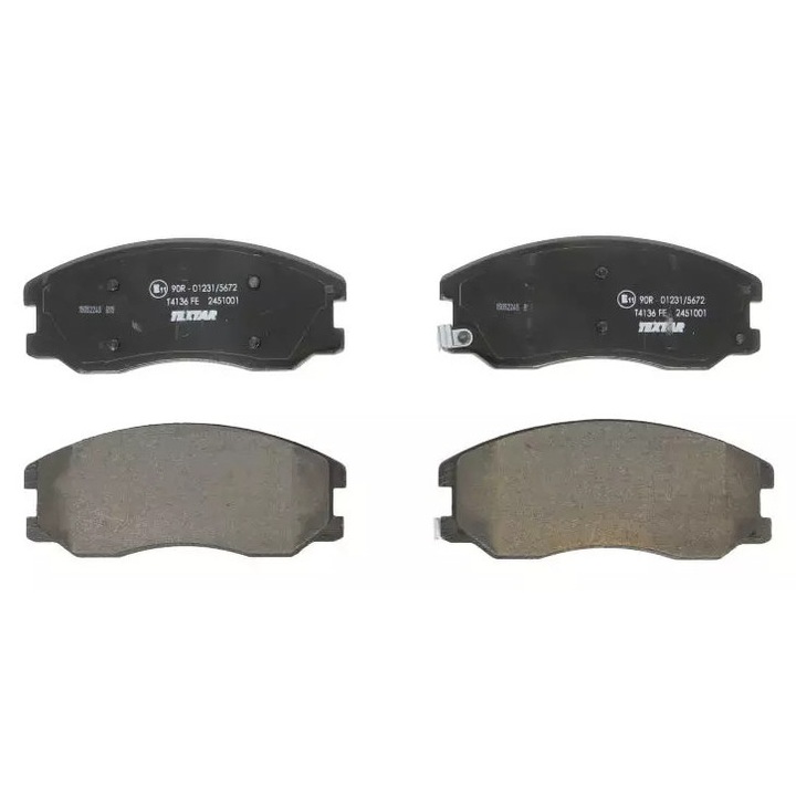 TEXTAR fékbetétek, Opel Antara-hoz, 149.4x62x16.9mm, 2 kopásjelzővel, akusztikus érzékelővel