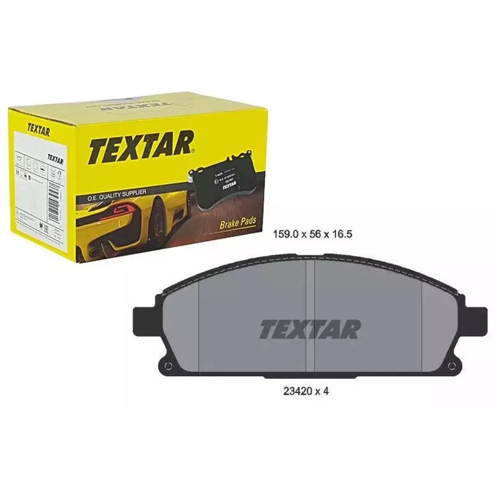 Textar fékbetétek, Nissan X-Trail 2.0-2.5 4x4 részére, 159x56x16.5mm