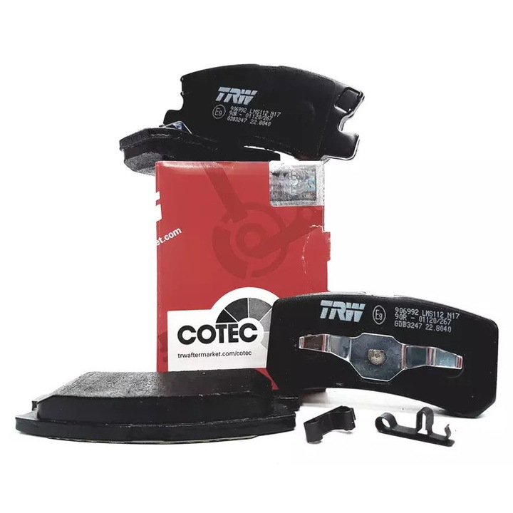 Fékbetét készlet, TRW, Peugeot 4007/4008 modellekhez, 1,6-2,2 HDI, 16x45mm