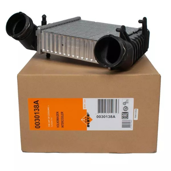 NRF autó intercooler, VW Passat 1,9TDI-hez, 230x207x62mm