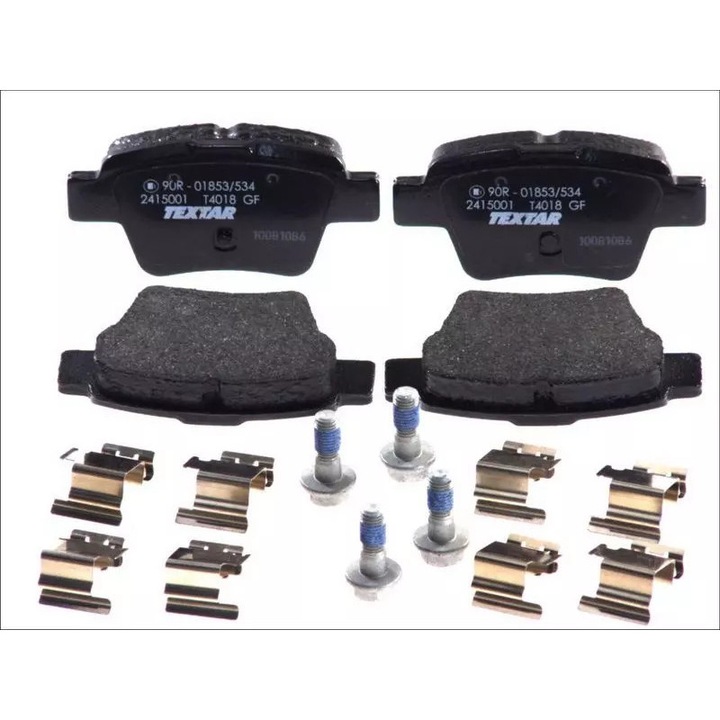 Fékbetétek, Textar, Peugeot 307 00-/C4 04-hez, 94,8x46,8x17,6mm, készlet
