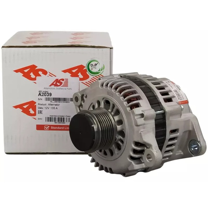Generátor AUTOSTARTER 12V, 135A, 38x13.5x82mm, személygépjárművekhez és haszongépjárművekhez