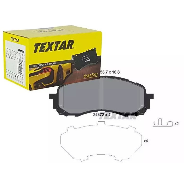 Textar fékbetétek Subaru Impreza 02- 1,5/1,6, 137x53,8mm