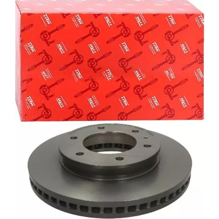 TRW szellőztetett féktárcsa, 302x61mm, 6 lyukú, fekete