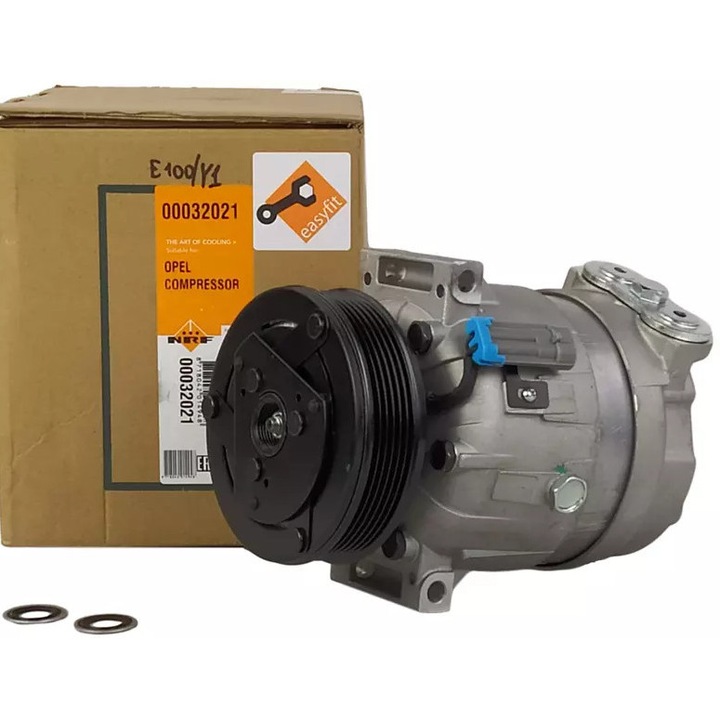 NRF klímakompresszor, Opel Vectra B, 12V, 6 horony, 119mm, 265ml