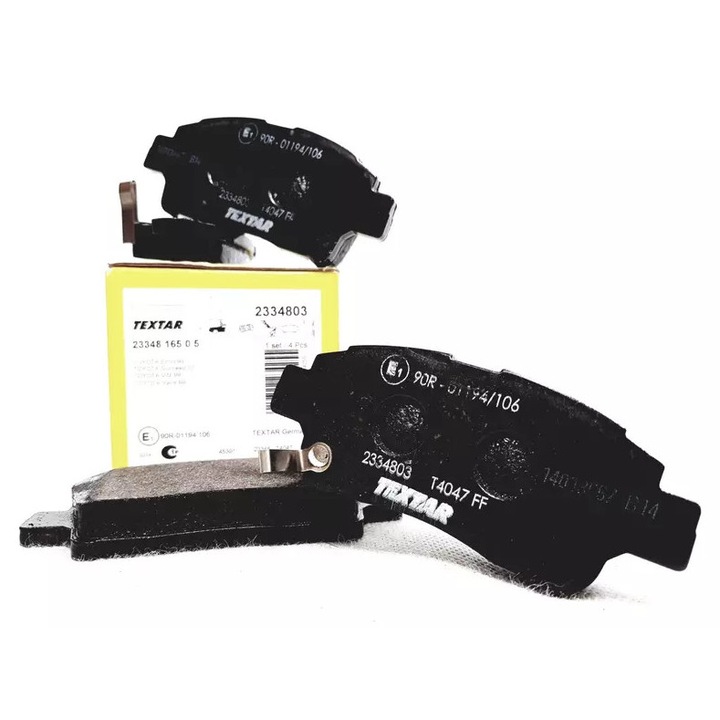 Fékbetétek TEXTAR, Akebono, 112,3x46,6mm, Toyota Yaris 99-hez