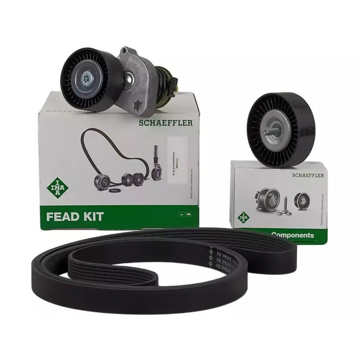 INA hosszbordásszíj készlet Mercedes 1.8B-hez, 2418mm, 7 borda