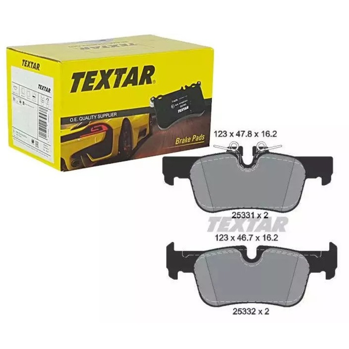 Fékbetétek, Ruville, Teves, 123,2x47,8x16,2mm, készlet BMW-hez