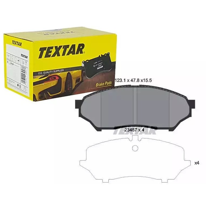 Textar fékbetét szett Mitsubishi Pajero Pinini 99-től 12,5x8,1x4,78cm