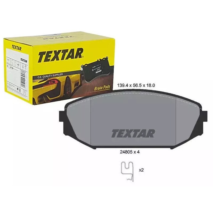 TEXTAR fékbetét szett, 139,4x57x18mm, Honda Odyssey 07-hez