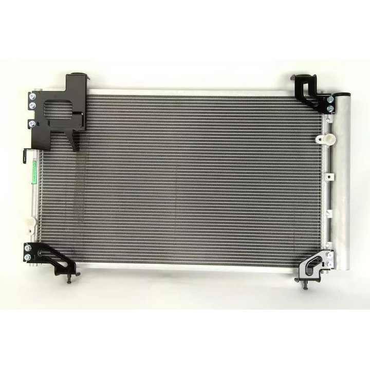 Kondenzátor, NRF, 15,5mm-es nyílás, 590x369x16mm, TOYOTA AVENSIS 2.0 D4D-hez