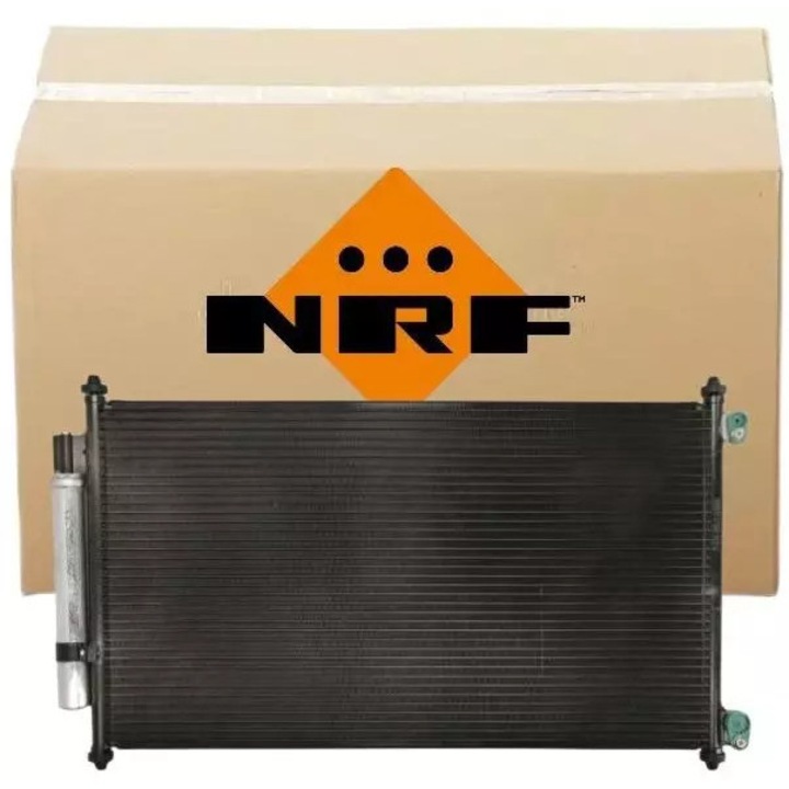 Klímakondenzátor NRF, 650x382x18mm, tömítőgyűrűvel, Honda Accord 03-hoz