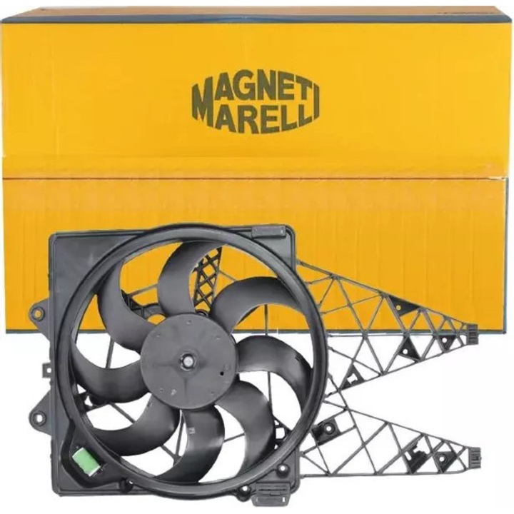 Hűtőventilátor Magneti Marelli, 384mm, 12V, Fiat-hoz