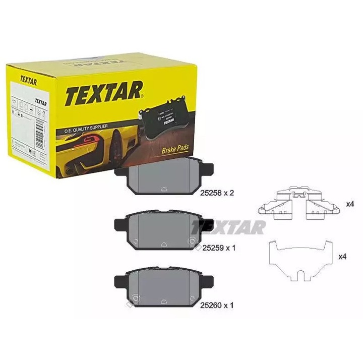 Ruville fékbetétek Suzuki Swift 10-hez, készlet, 98,7x40x14,3mm, 2 kopásjelzővel, hátsó