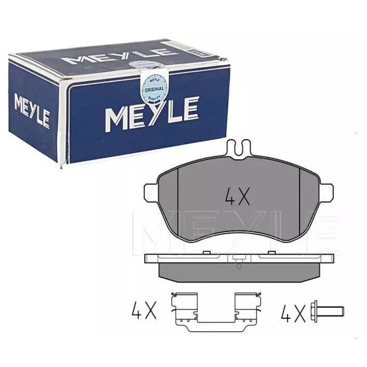 MEYLE fékbetét készlet Mercedes W204-hez, 146x72x20mm