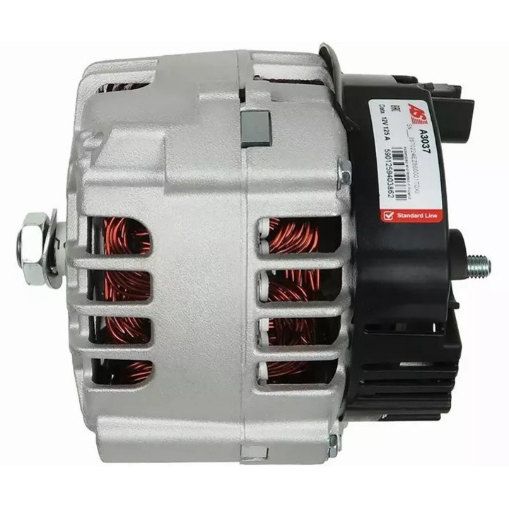 Alternátor AUTOSTARTER 12V, 125A, kerék nélkül, személygépjárművekhez